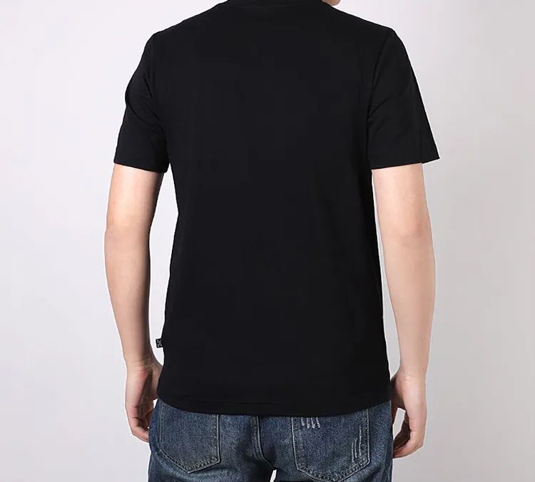 PUMA Set-in Sleeve T-Shirt Men's Black Gold-4