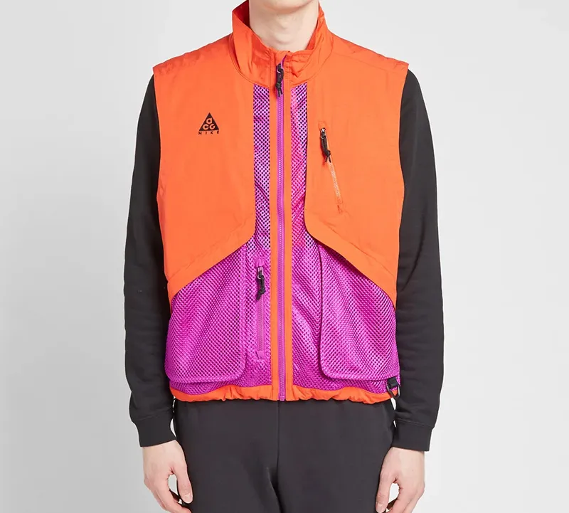 Nike Vests Men Orange Red-1