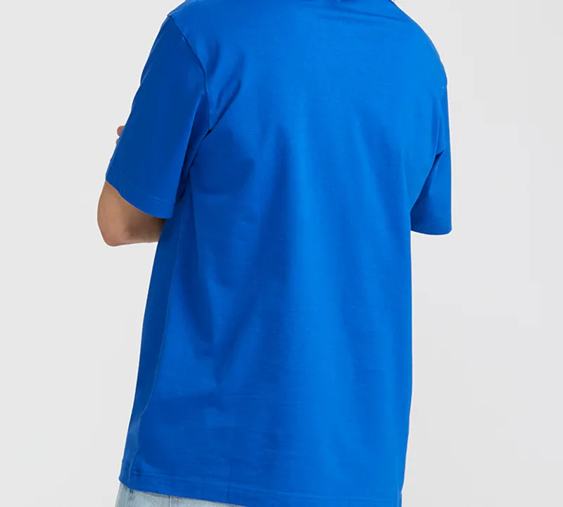 UNIQLO Straight T Shirt Unisex Sea Blue-2
