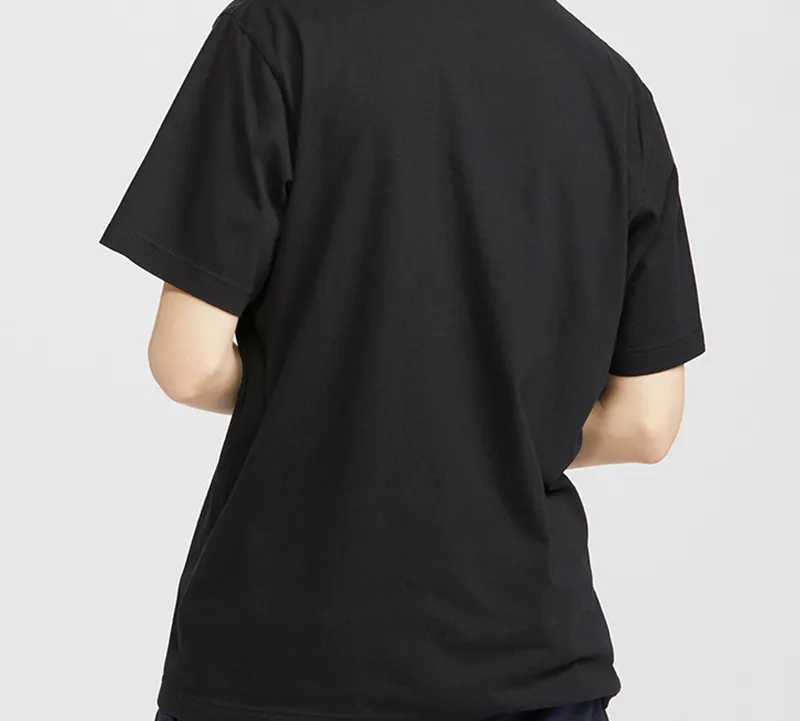 UNIQLO Straight T Shirt Unisex Black-2