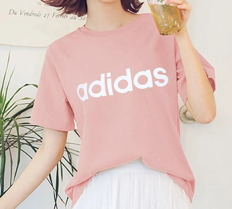 Adidas Neo T Shirt Women's Vibrant Pink-4