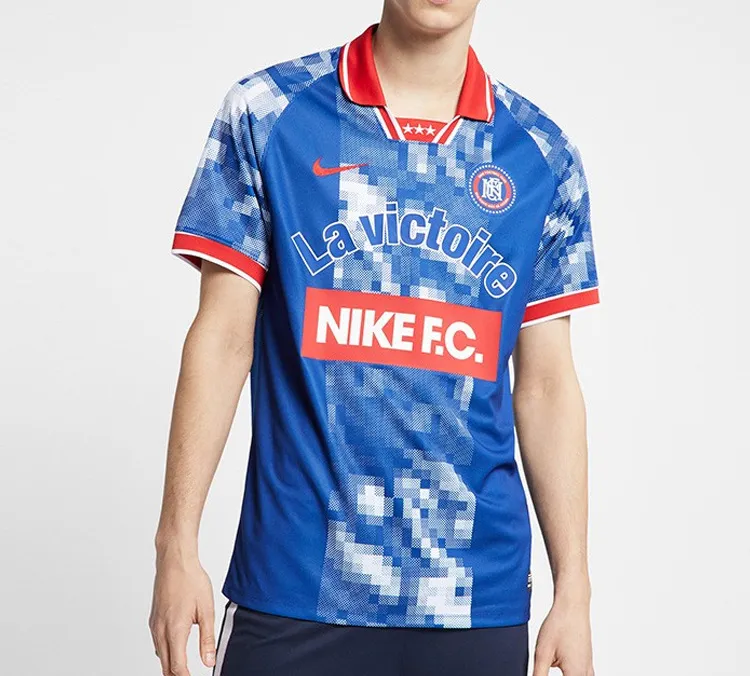 Nike Polo Shirts Men Blue-2