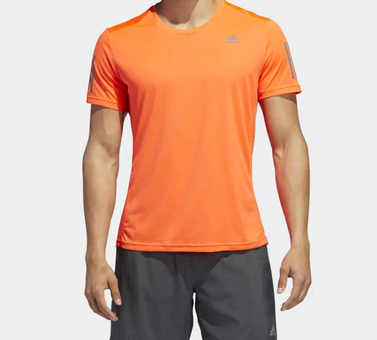 Adidas T Shirt Men's Orange Red-3