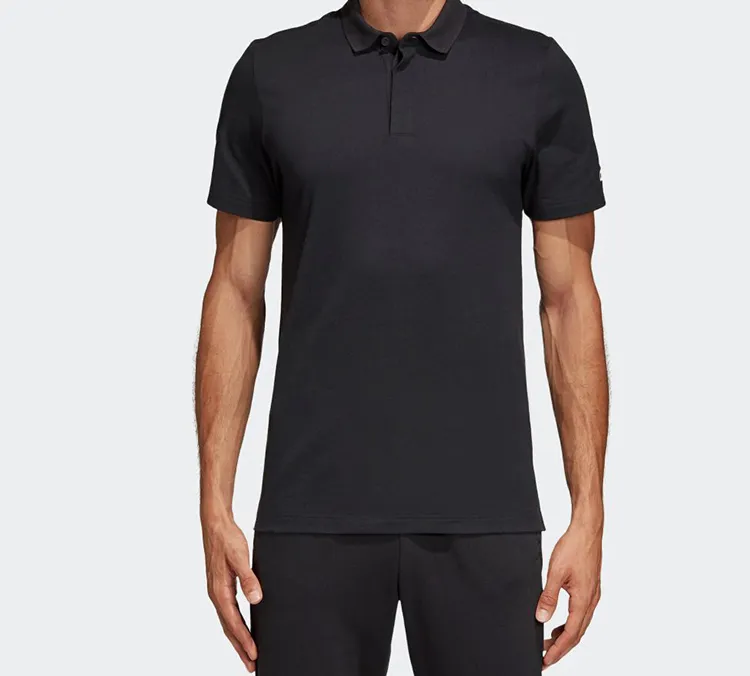 Adidas Polo Shirts Men Black-3