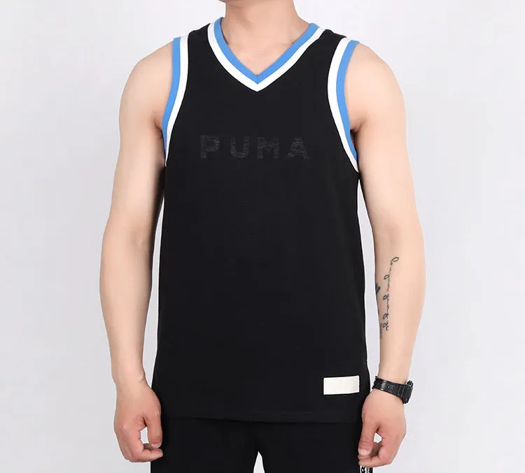 PUMA Basketball Collection Basketball Jersey Men's Black-2