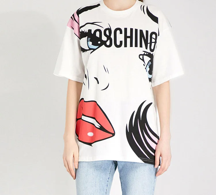 MOSCHINO T Shirts Unisex White-2