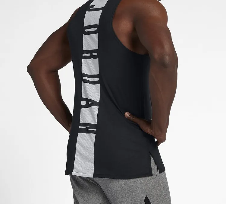 Jordan ALPHA Basketball Jersey Men's Black-3