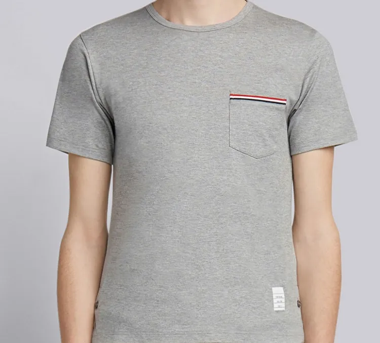 THOM BROWNE Jersey Pocket T Shirt-1