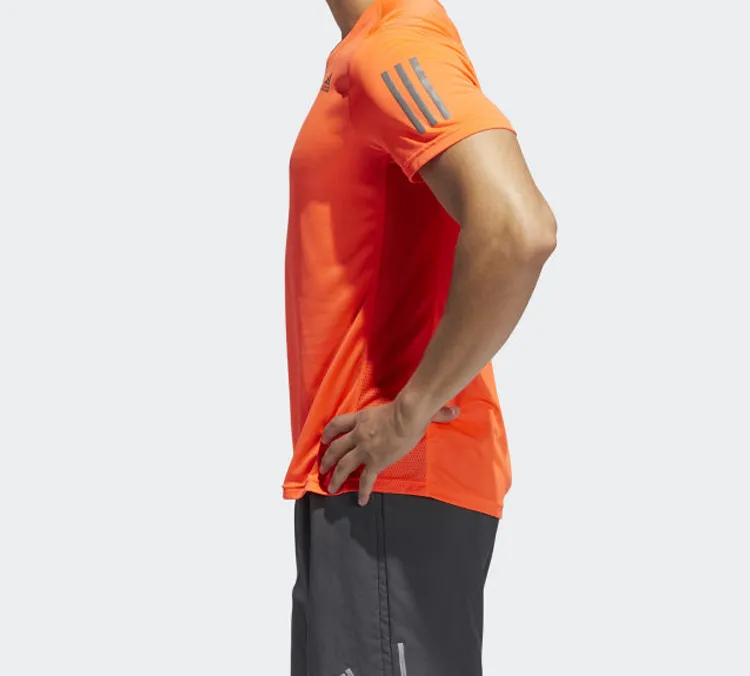 Adidas T Shirt Men's Orange Red-2