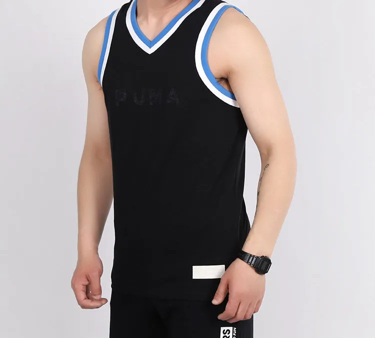 PUMA Basketball Collection Basketball Jersey Men's Black-3