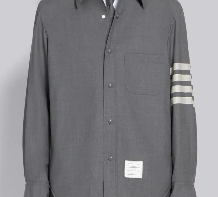 THOM BROWNE 4 Bar Shirt-2