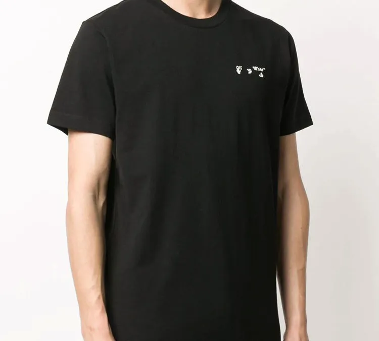 OFF WHITE Logo Slim Short Sleeve T shirt-2