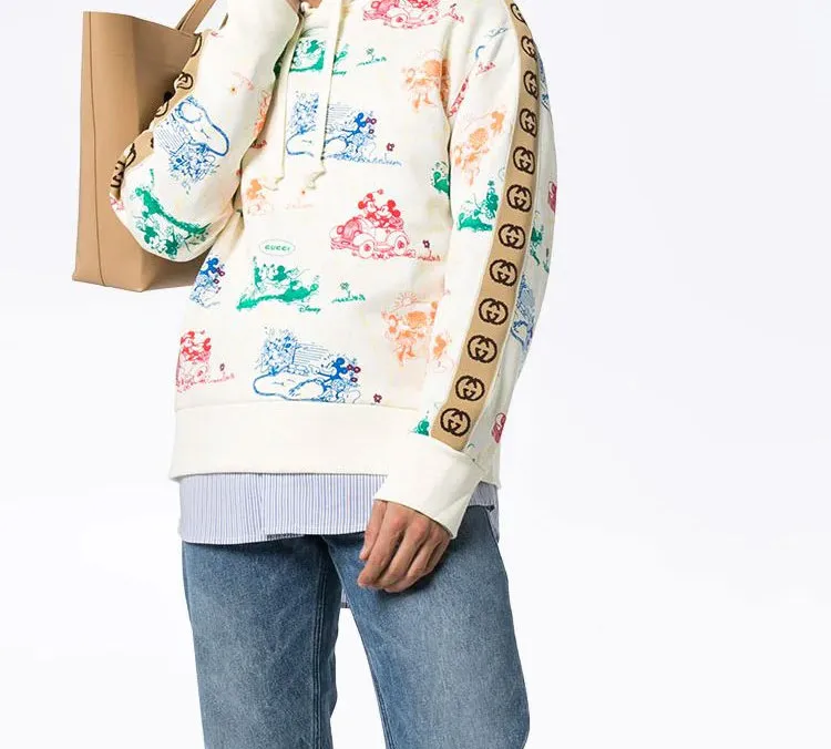 Disney X GUCCI Sweatshirts Men White-3