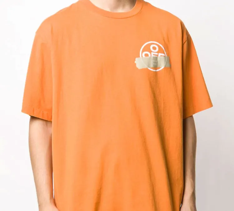 OFF WHITE Slim Fit Tape Arrows T Shirt-2