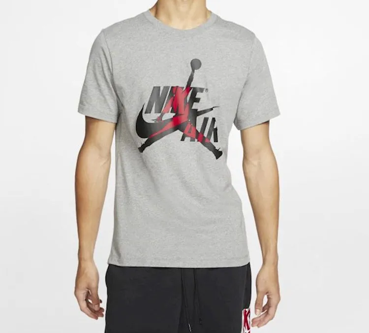 Jordan T Shirts Men Gray-3