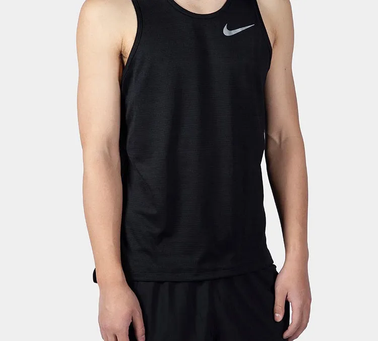 Nike Tank Tops Men Black-2