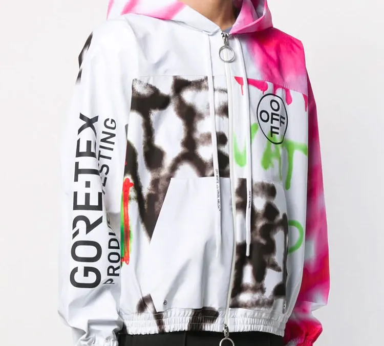 OFF WHITE Goretex Graffiti Hooded Jacket-2