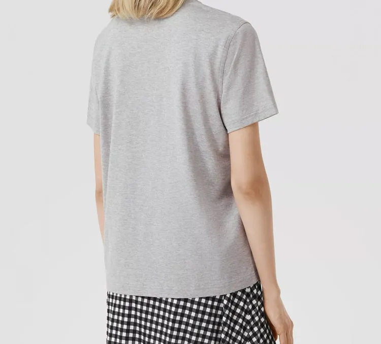 Burberry T Shirt Women's Light Heather Gray-2