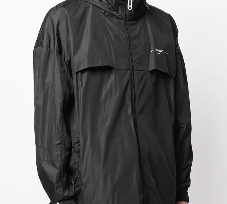 OFF WHITE Logo Print Lightweight Jacket-2