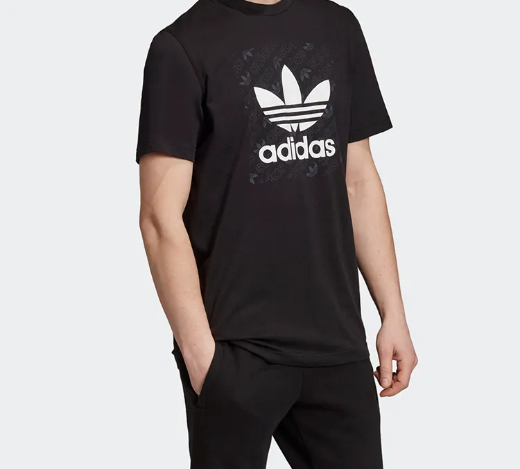 Adidas Originals T Shirts Men Black-3