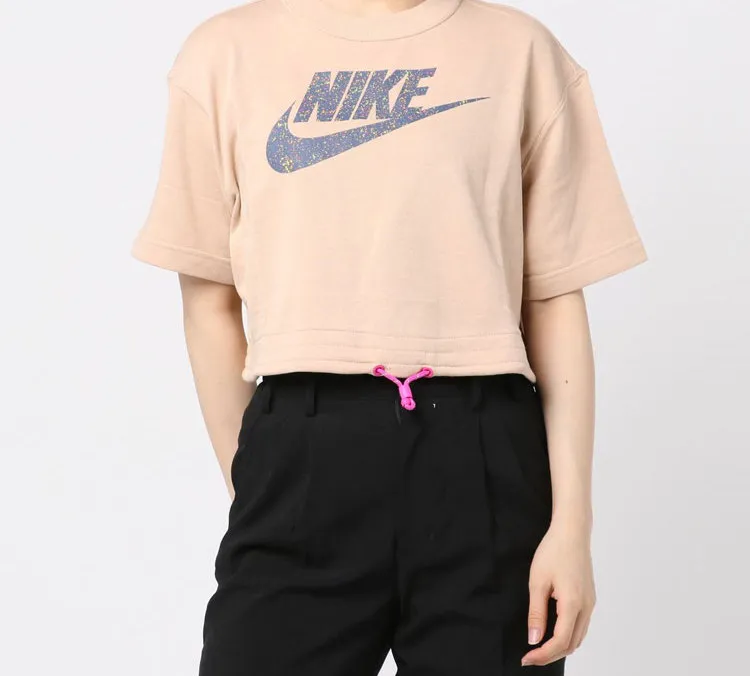 Nike Crop Tops Women's Pink-2