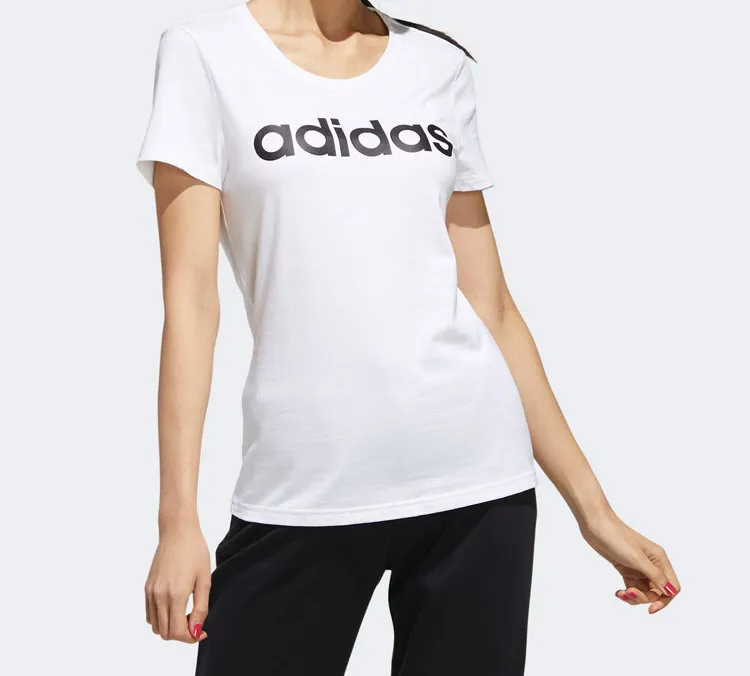 Adidas Neo Set in Sleeve T Shirt Women's White-2