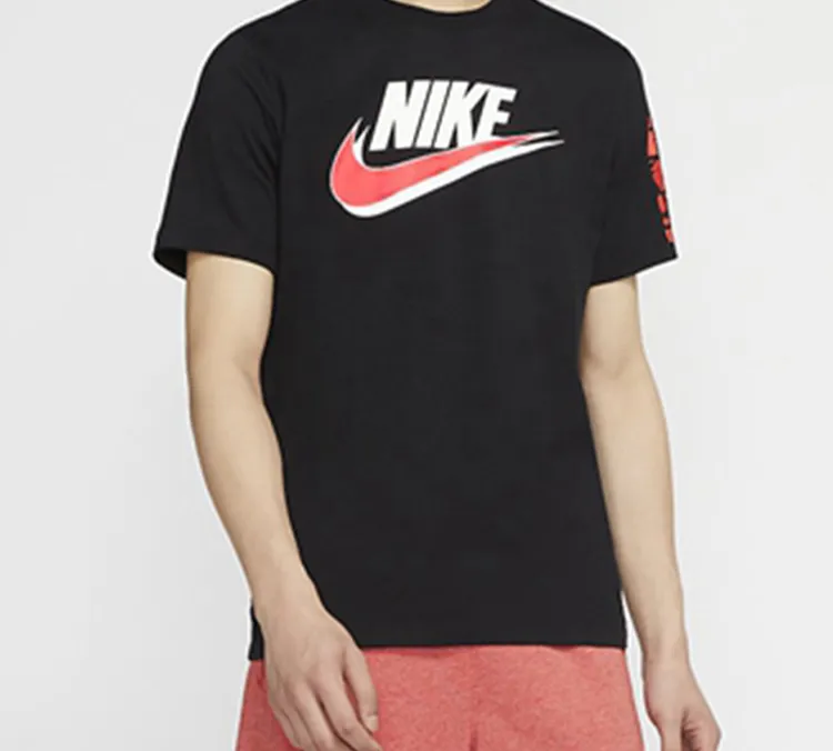 Nike T Shirts Men Black-2