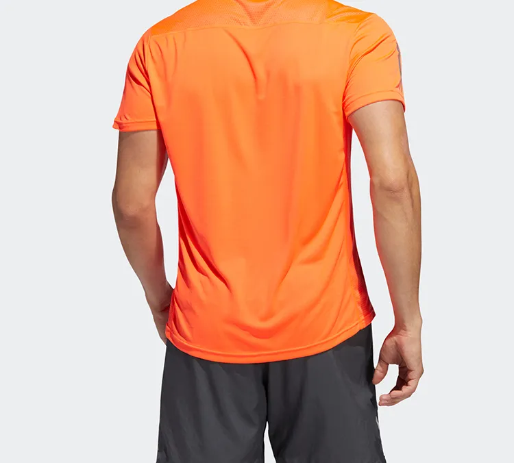 Adidas T Shirt Men's Orange Red-4