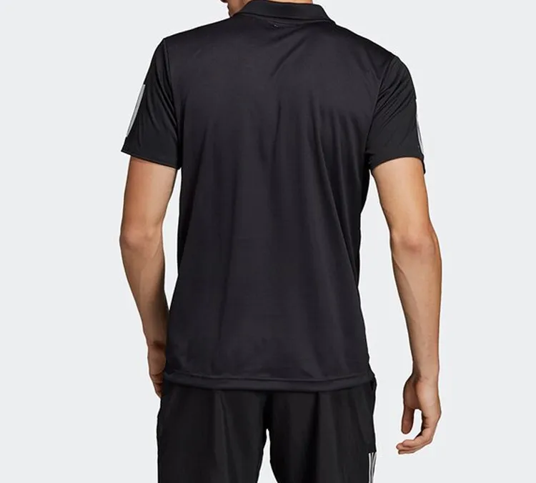 Adidas 3 Stripes Polo Shirt Men's Black-4