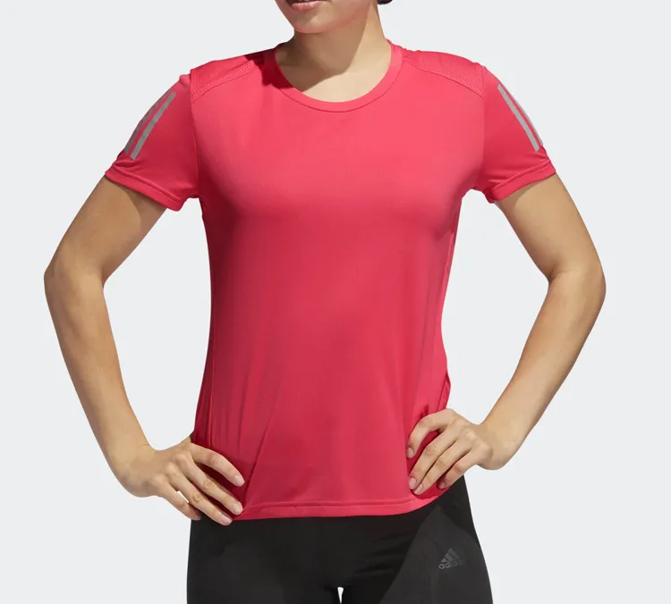Adidas T Shirt Women's Eye Catching Red-3