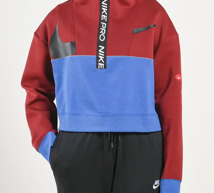 Nike Dri Fit Sweatshirt Women's Red Blue-4