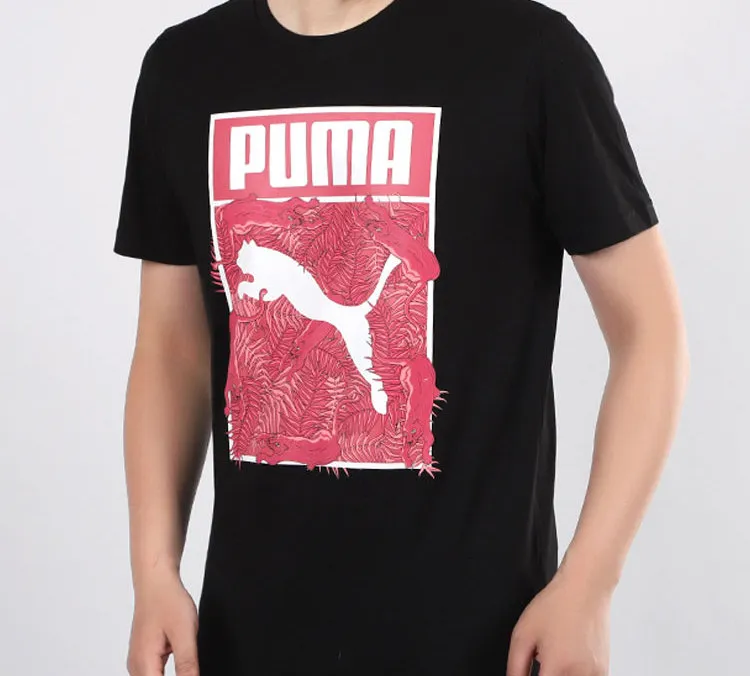 PUMA T Shirts Men Black-4