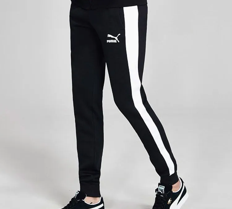 PUMA Knitted Sports Pants Men's Black-4