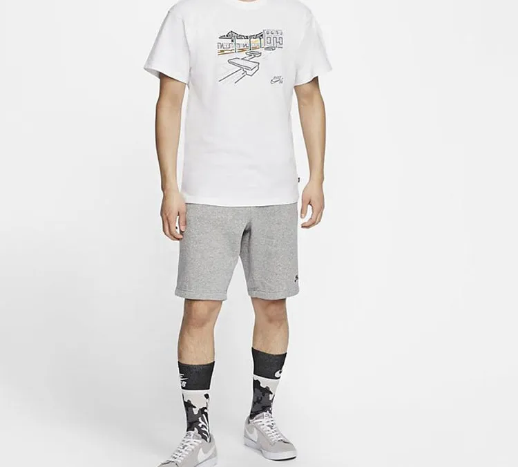 Nike T Shirts Men White-3
