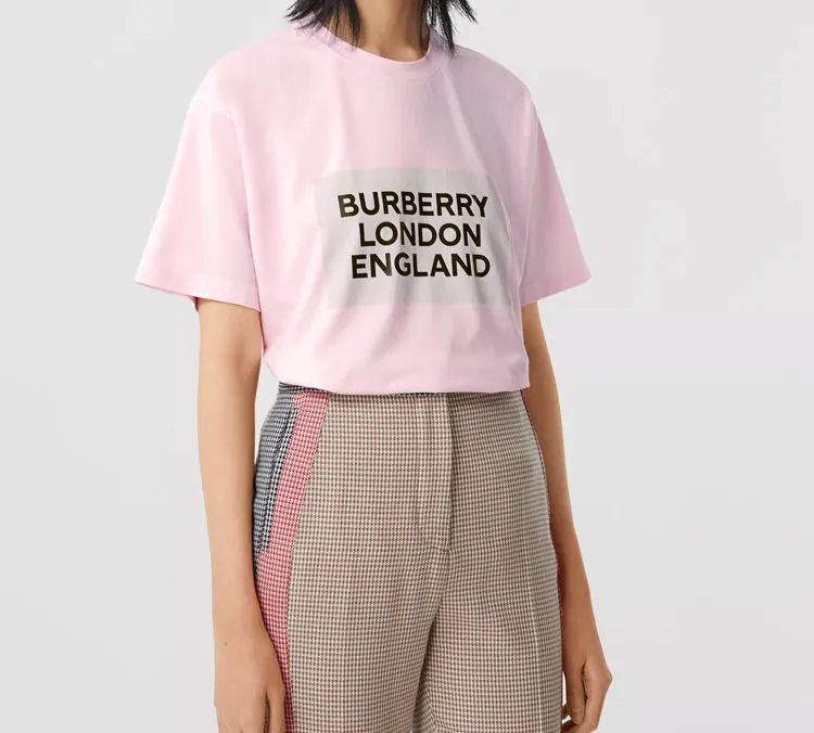 Burberry T Shirt Women's Light Pink-4