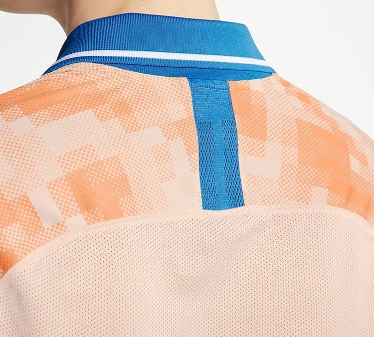 Nike Polo Shirts Men Orange Red-5