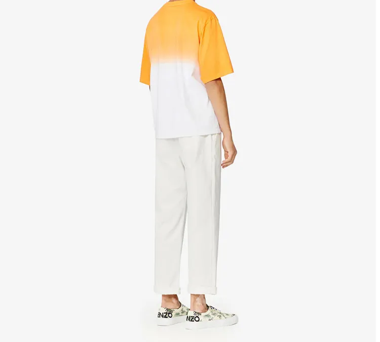 KENZO T-Shirts Men Orange Yellow-3