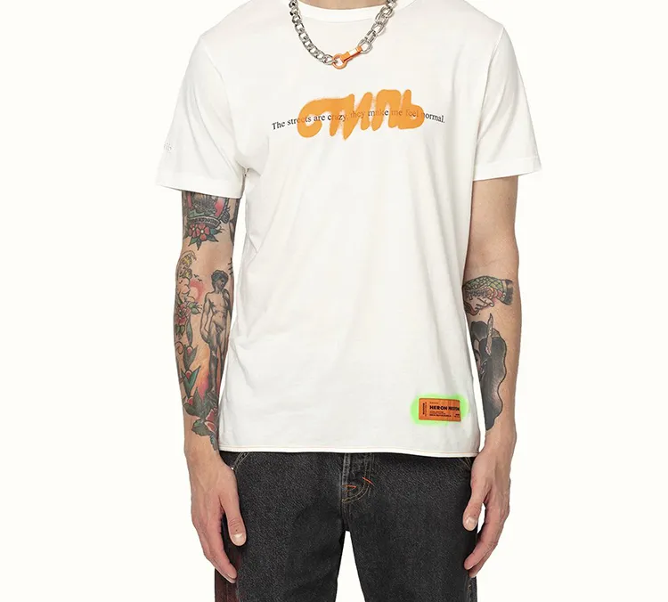 HERON PRESTON T Shirts Men White-2