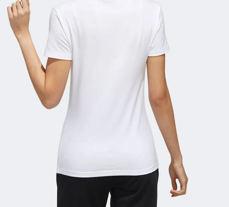 Adidas Neo Set in Sleeve T Shirt Women's White-5