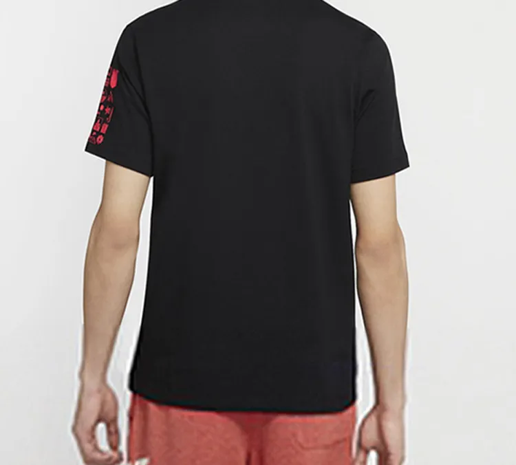 Nike T Shirts Men Black-3