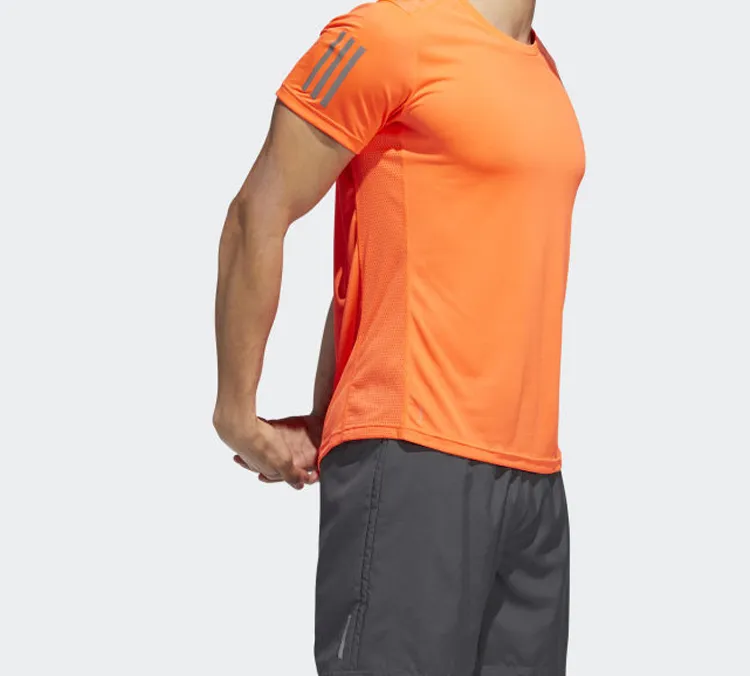 Adidas T Shirt Men's Orange Red-5