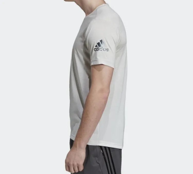 Adidas T Shirt Men's Gray White-2