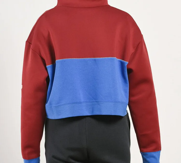 Nike Dri Fit Sweatshirt Women's Red Blue-3
