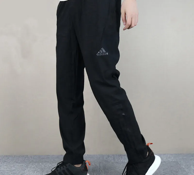 Adidas Knitted Sports Pants Men's Black-3