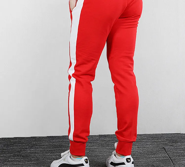 PUMA Knitted Sweatpants Men's Red-3