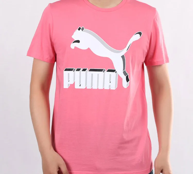 PUMA T-Shirts Men Bright Pink-2
