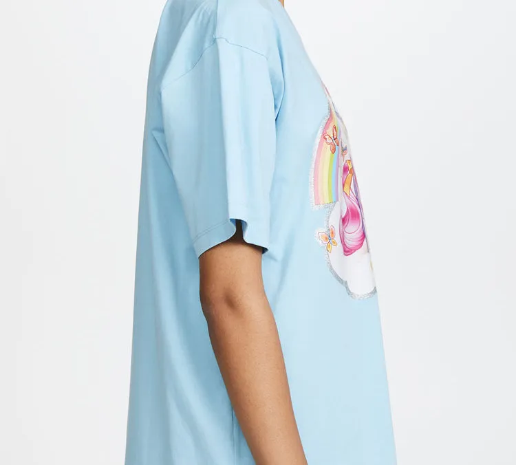 MOSCHINO T Shirts Unisex Blue-4