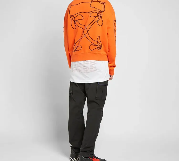 OFF WHITE Abstract Arrows Embroidered Sweatshirt-1