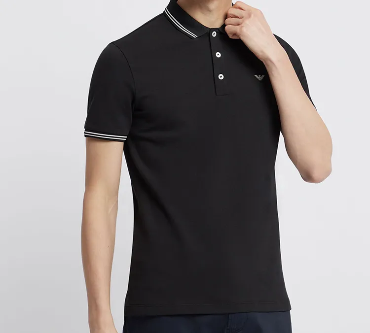 EMPORIO ARMANI Polo Shirt Men's Black-1
