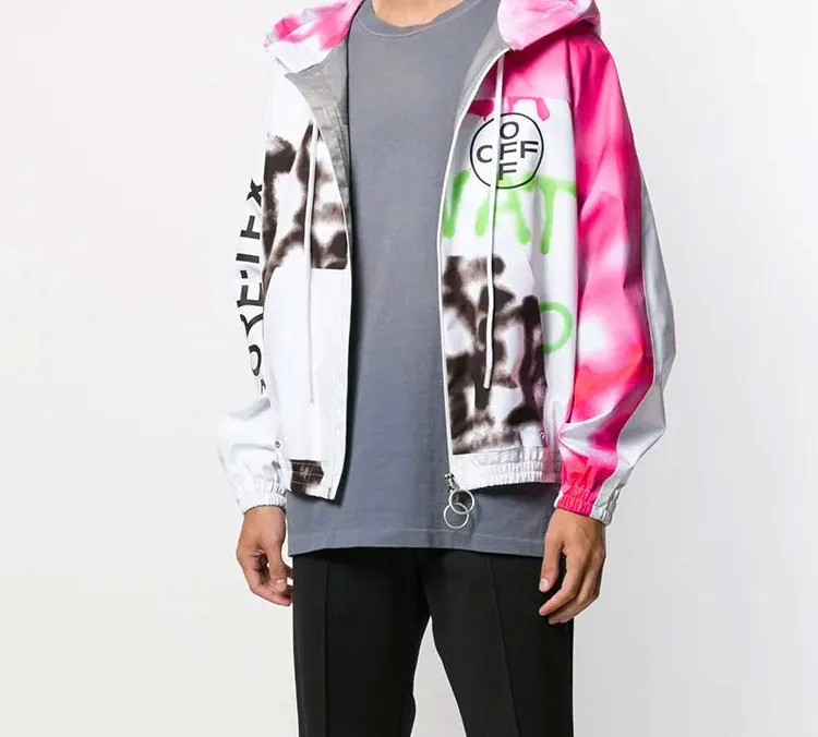 OFF WHITE Goretex Graffiti Hooded Jacket-4